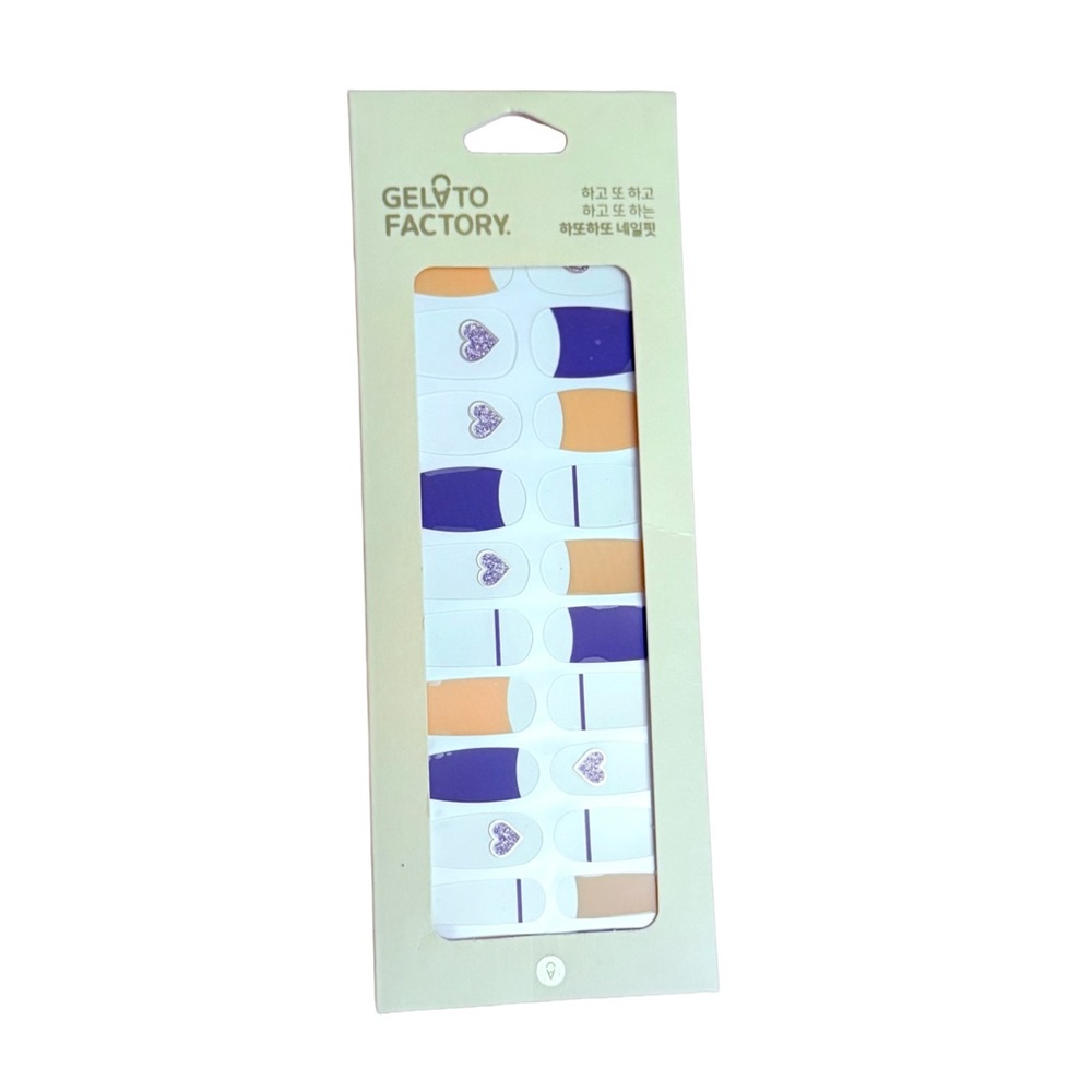 Gelato Factory Nail Stickers blue and orange